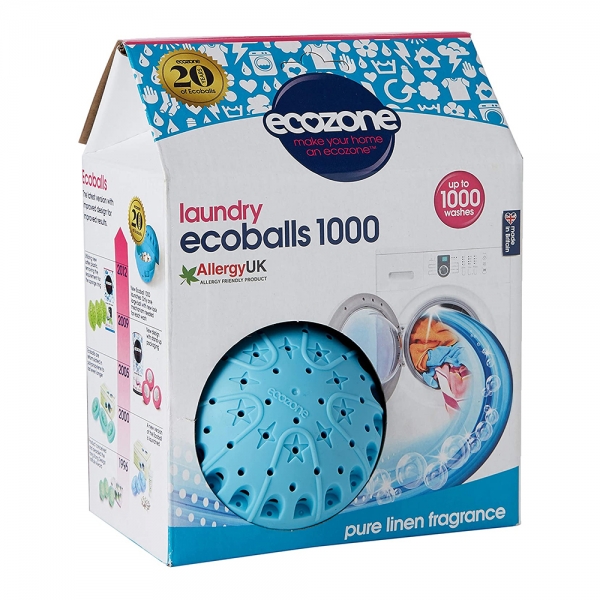 EcoZone Laundry EcoBalls 1000 Pure Linen Fragrance